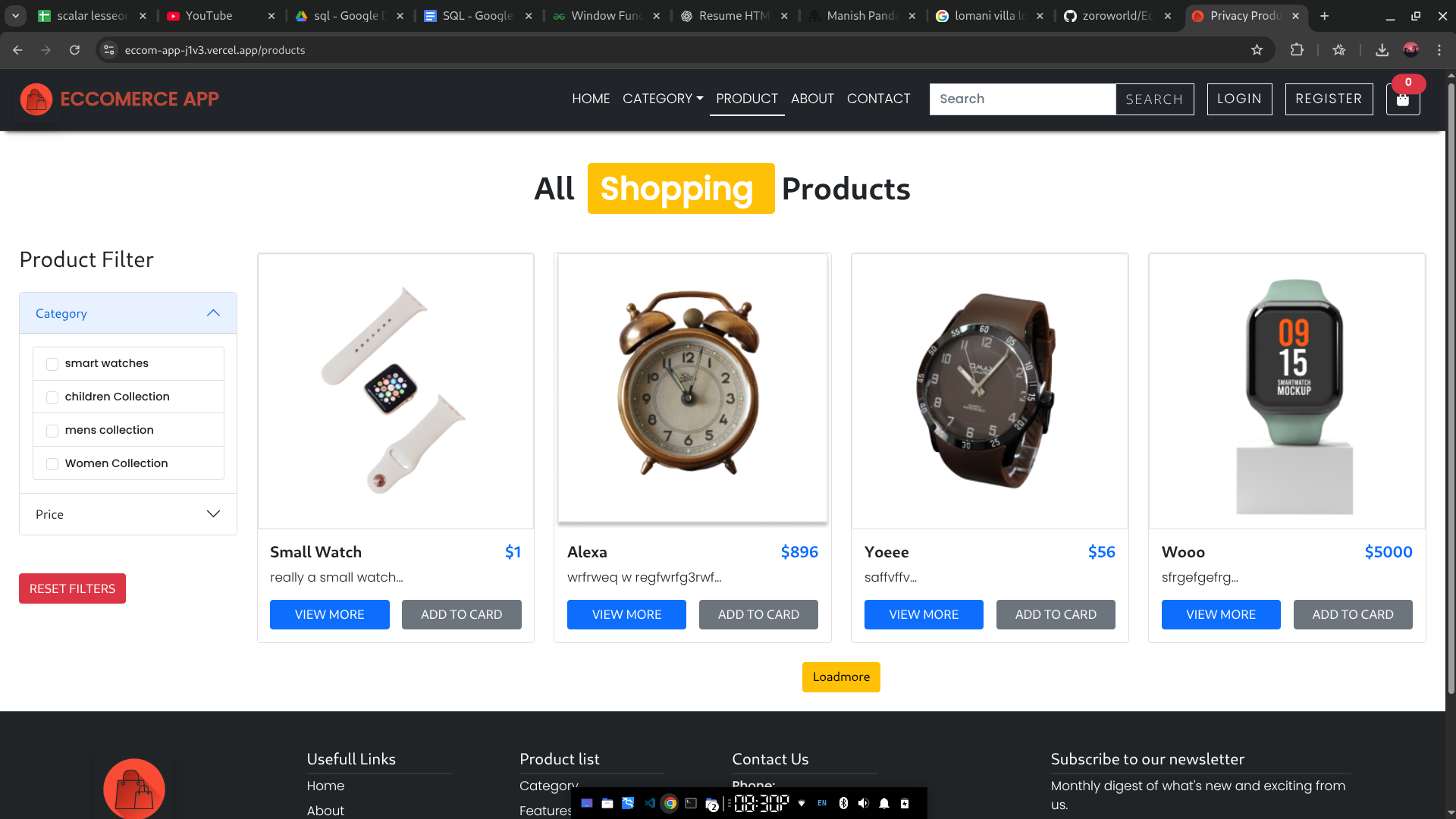 Watch E-commerce